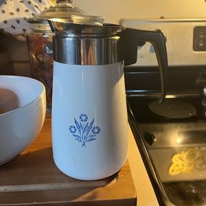 Corning Ware Cornflower Blue Coffee Pot